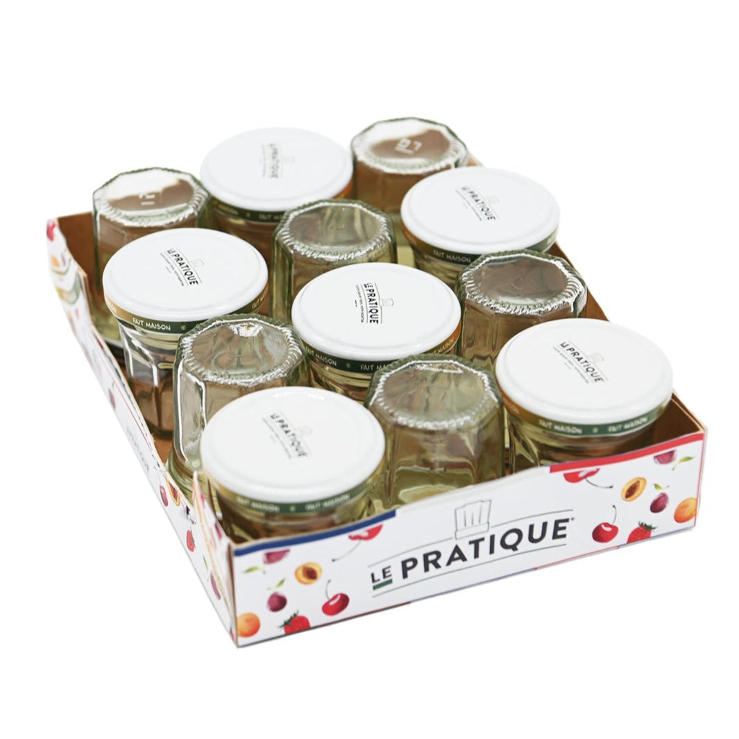 Mini-pots de confiture 46 mL Ø48 mm barquette de 12 - Le Pratique Confituriers Le Pratique