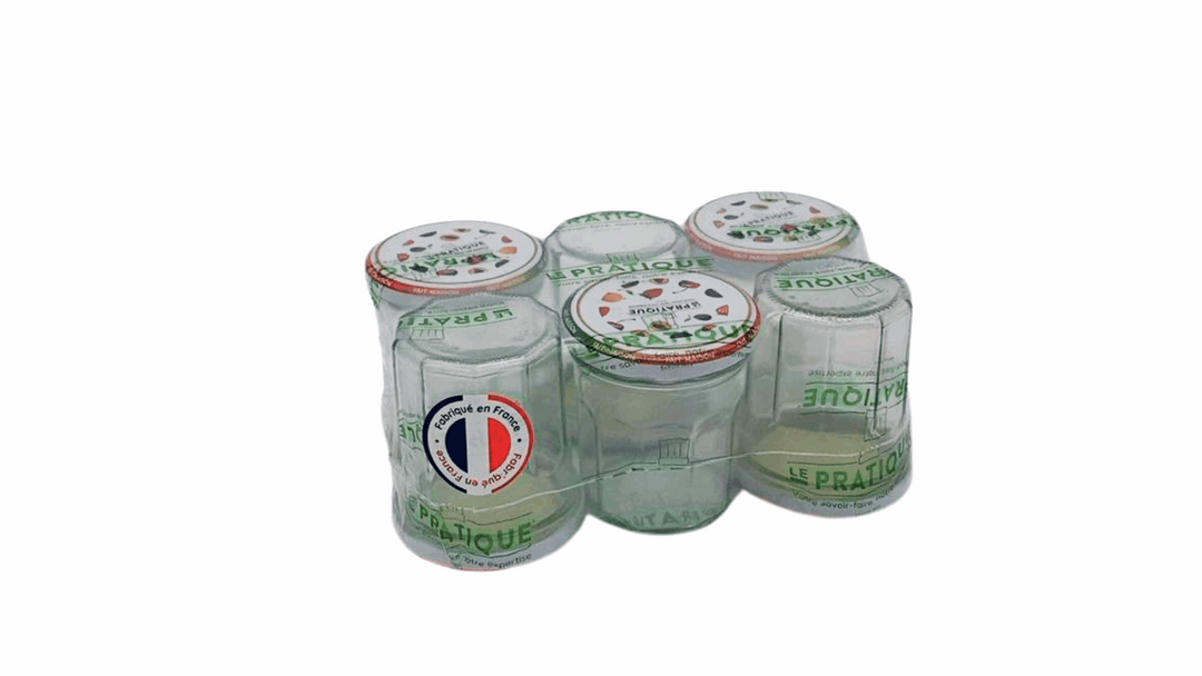 Pots de confiture 200 ml pack de 6 - Le Pratique Bocaux en verre Le Pratique