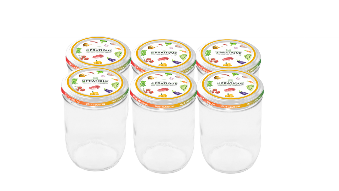 Bocaux Twist-off stérilisables 750 mL Ø 100 mm pack de 6 - Le Pratique