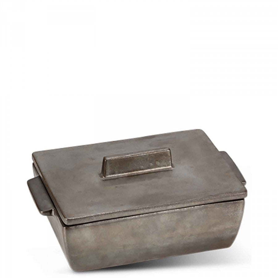 Rectangular baking dish - Small - Platinum matt