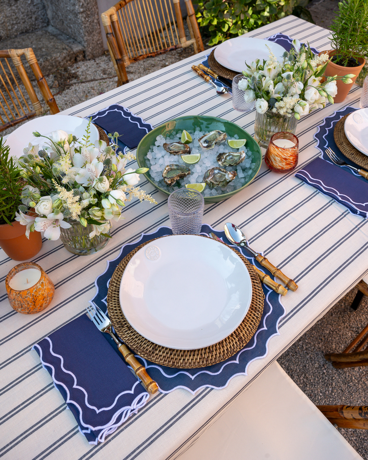 Set de table Navy, bleu marine et blanc Sets de table Mariaida Home