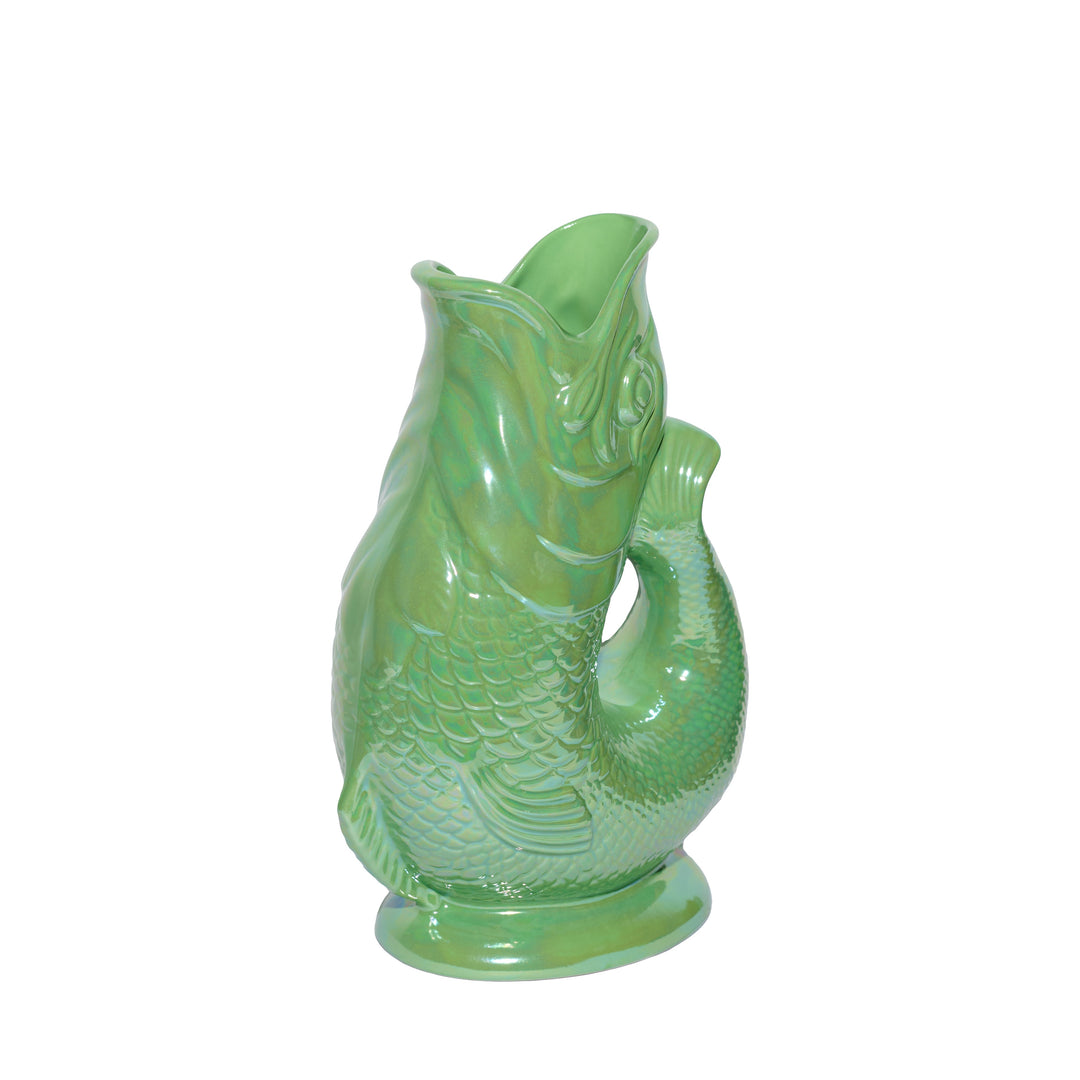 Authentic Gluggle Jug Fish | Gluggle Jug | Iridescent Apple Green