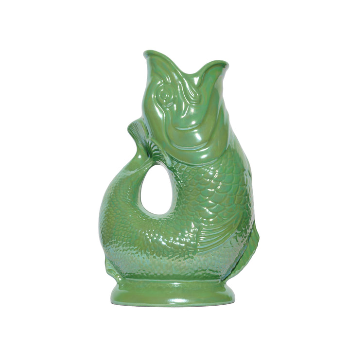 Authentic Gluggle Jug Fish | Gluggle Jug | Iridescent Apple Green