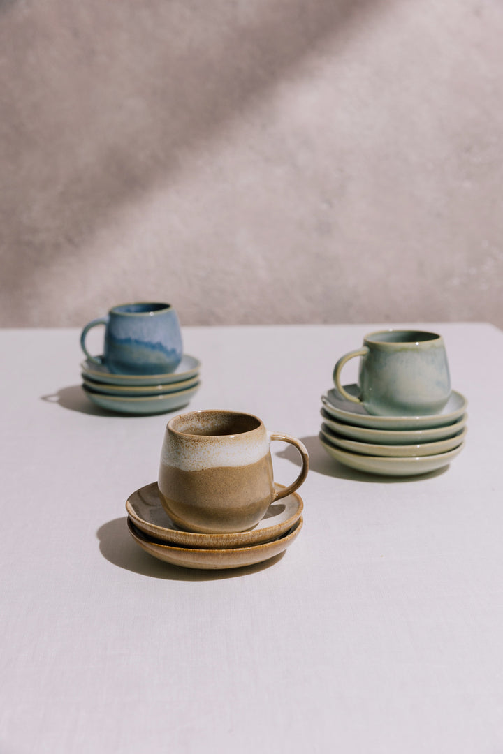 Set de deux mini Mugs Cordoama & soucoupes (4 pieces) Tasses Areias Studio