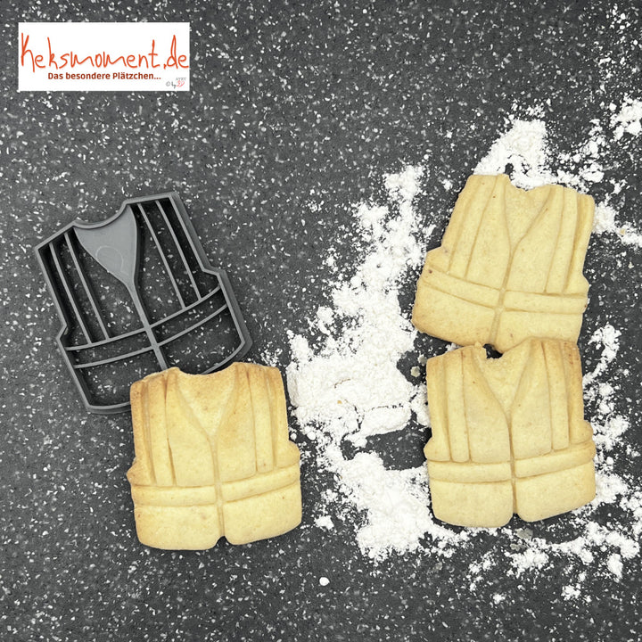 Construction Jacket Cookie Cutter