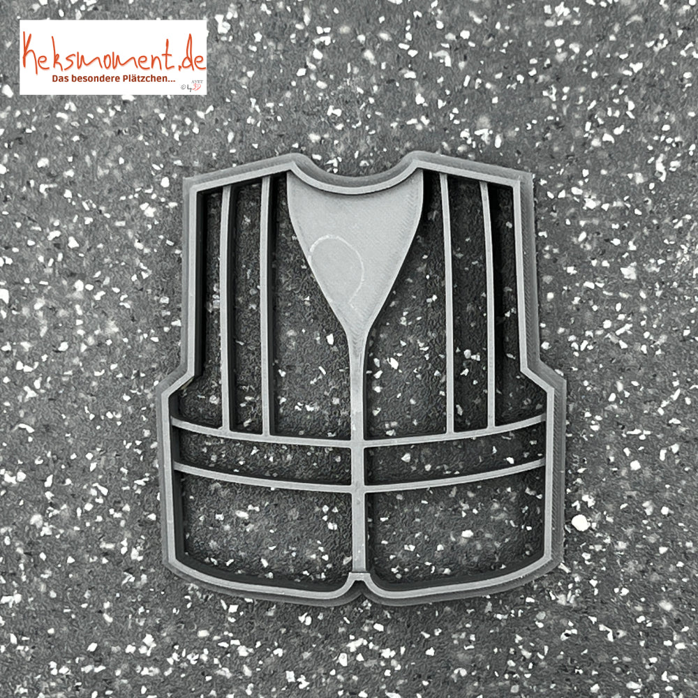 Construction Jacket Cookie Cutter