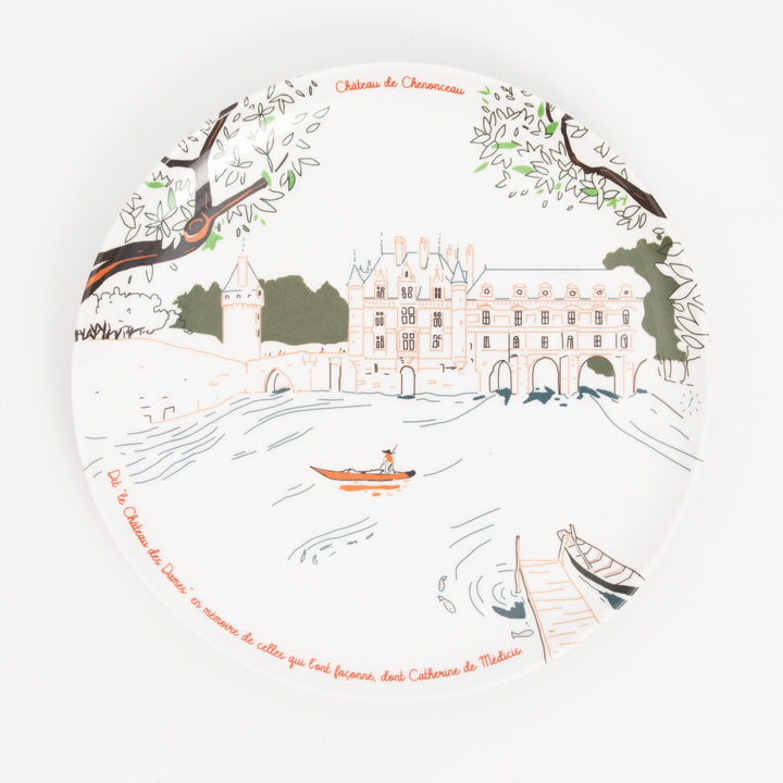 Assiette à dessert en Mélamine - Château de Chenonceau - Ø 21 cm