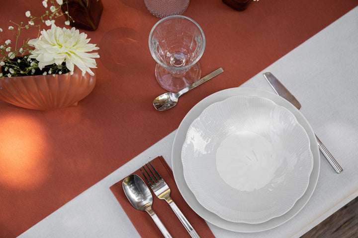 L'assiette creuse en porcelaine Tahiti - Blanche Assiettes creuses Ogre la Fabrique