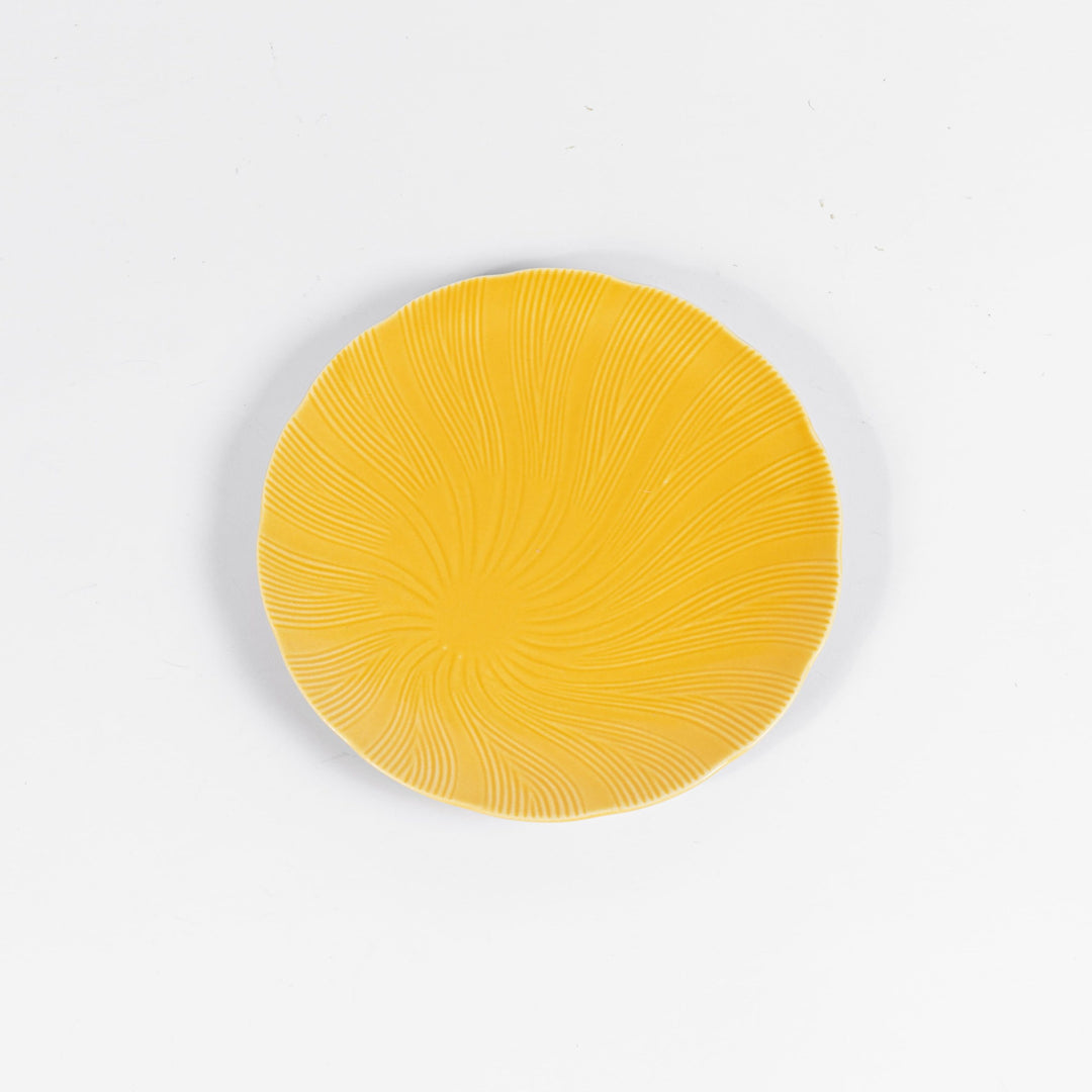 L'assiette à dessert en porcelaine Tahiti - Jaune Assiettes à dessert Ogre la Fabrique
