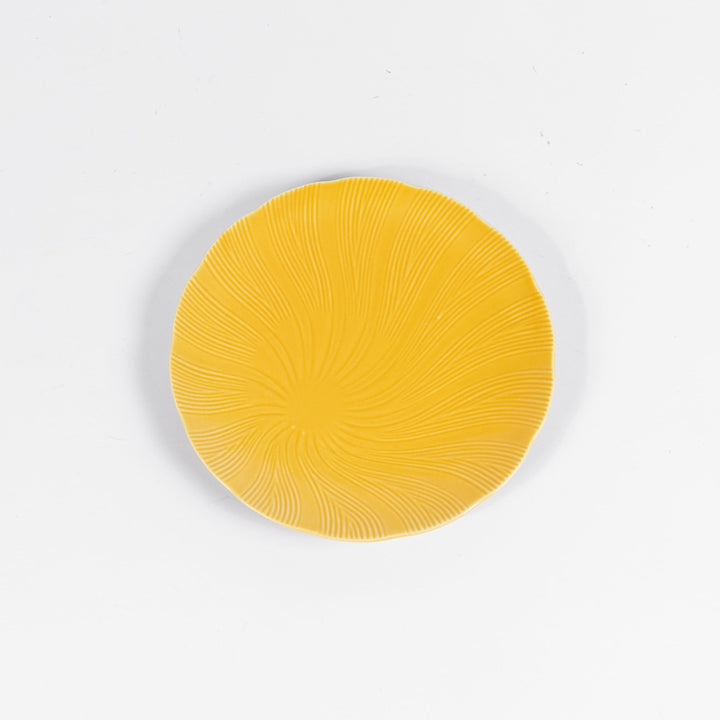 L'assiette à dessert en porcelaine Tahiti - Jaune Assiettes à dessert Ogre la Fabrique