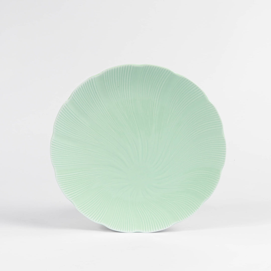 L'assiette plate en porcelaine Verte - Tahiti Assiettes à diner Ogre la Fabrique