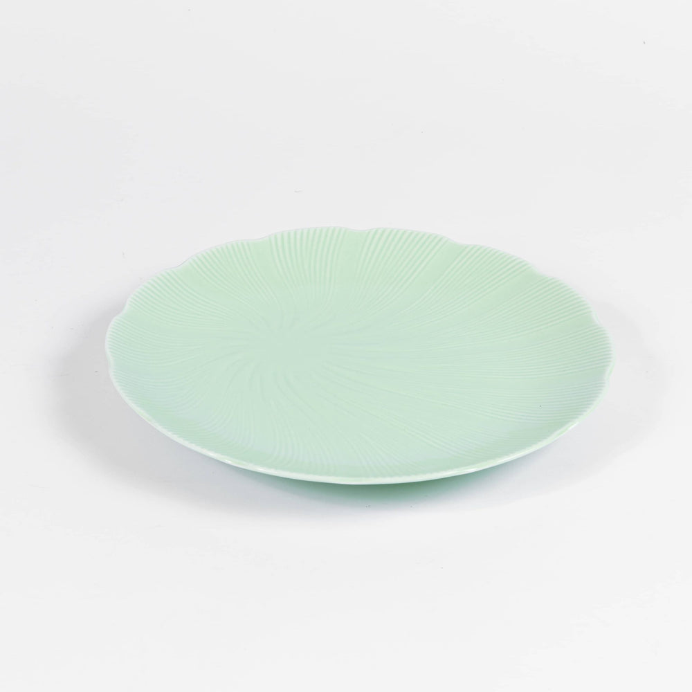 L'assiette plate en porcelaine Verte - Tahiti Assiettes à diner Ogre la Fabrique