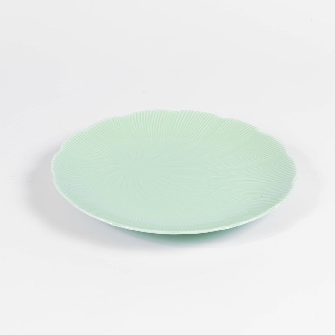 L'assiette plate en porcelaine Verte - Tahiti Assiettes à diner Ogre la Fabrique