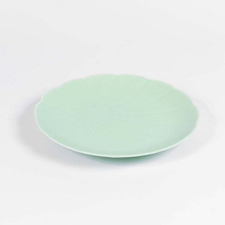 L'assiette plate en porcelaine Verte - Tahiti Assiettes à diner Ogre la Fabrique