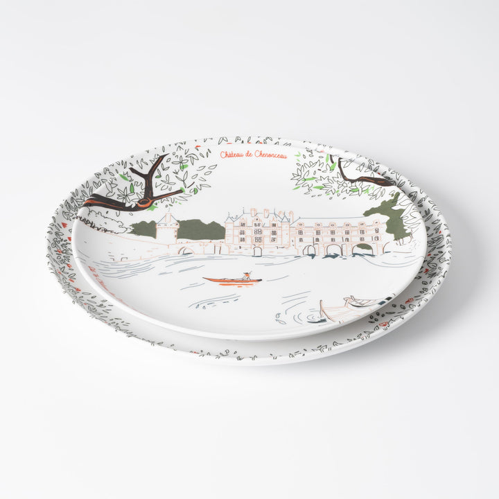 Assiette à dessert en Mélamine - Château de Chenonceau - Ø 21 cm