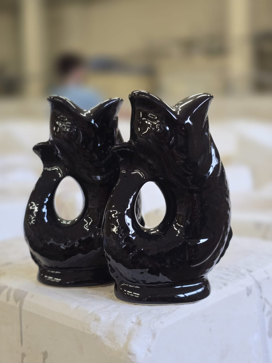 Salière et poivrière Gluggle Jug | Noir irisé