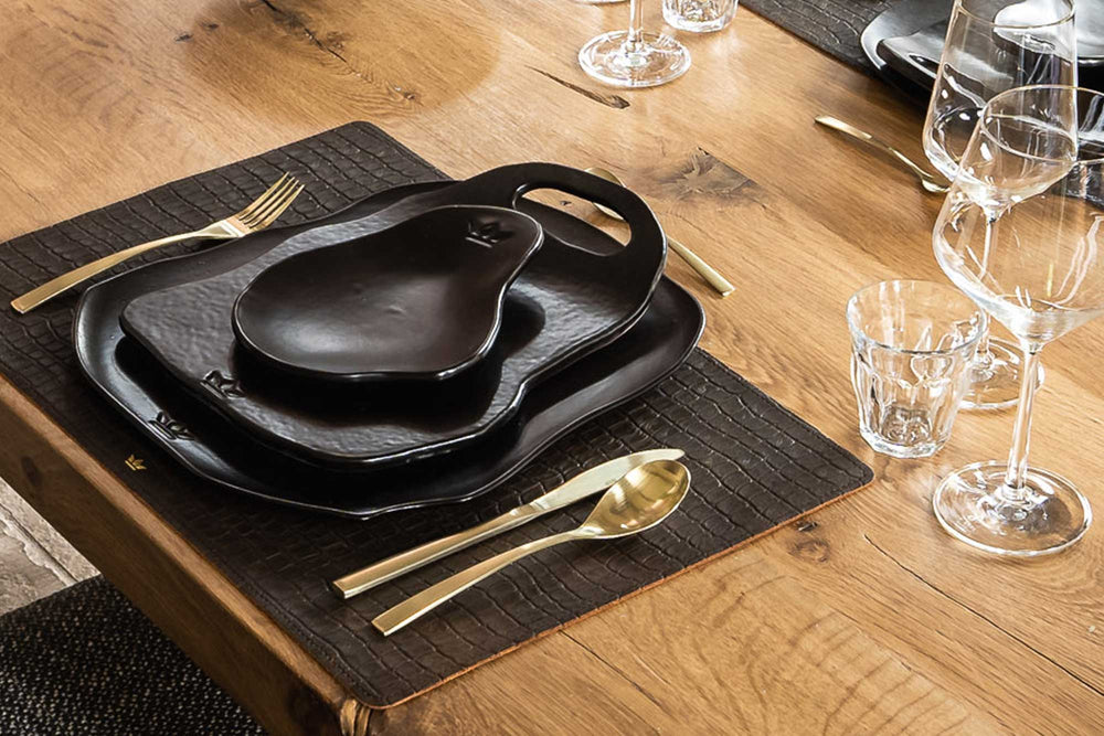 Planche XL - 2 pièces - Noir mat Assiettes à diner Dutchdeluxes