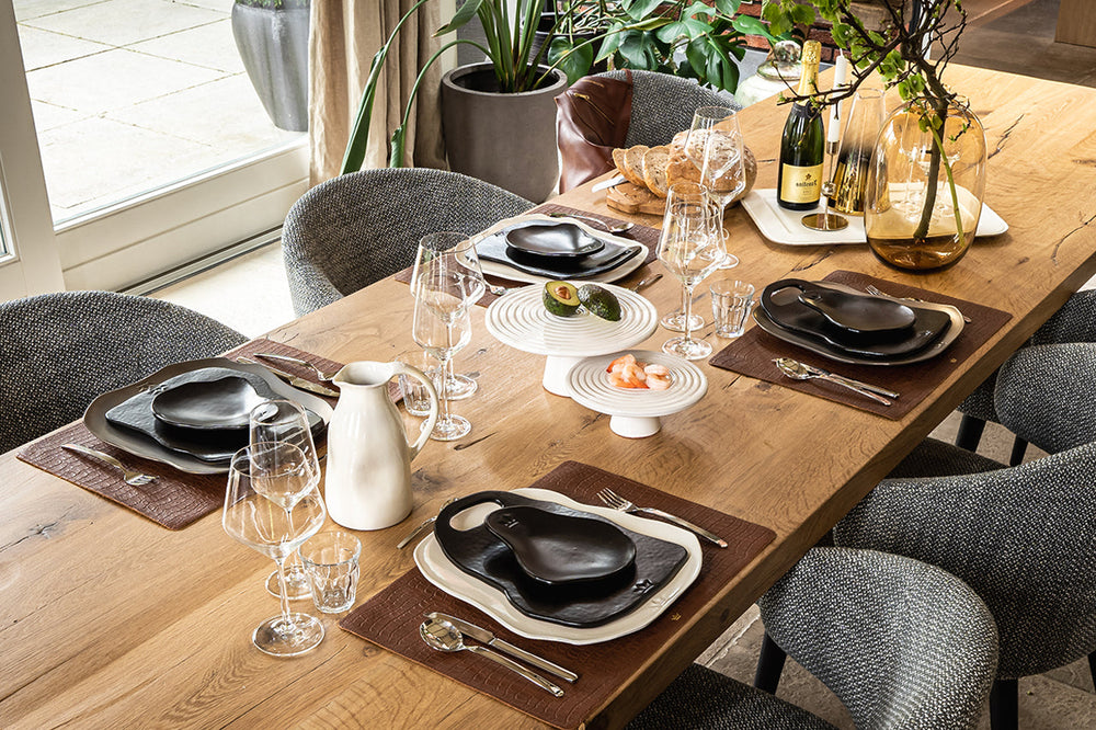 Planche XL - 2 pièces - Blanc Assiettes à diner Dutchdeluxes