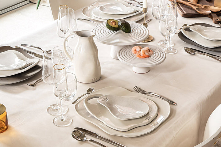 Planche XL - 2 pièces - Blanc Assiettes à diner Dutchdeluxes