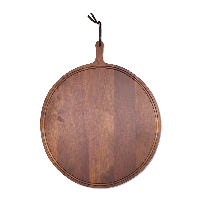 Planche XL ronde - Noyer huilé Planches BBQ Dutchdeluxes