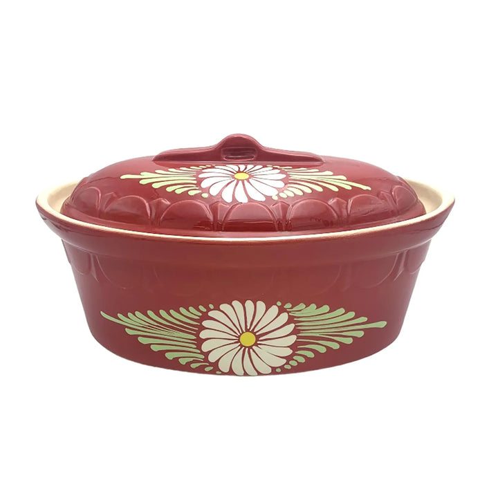 Oval cherry daisy terrine