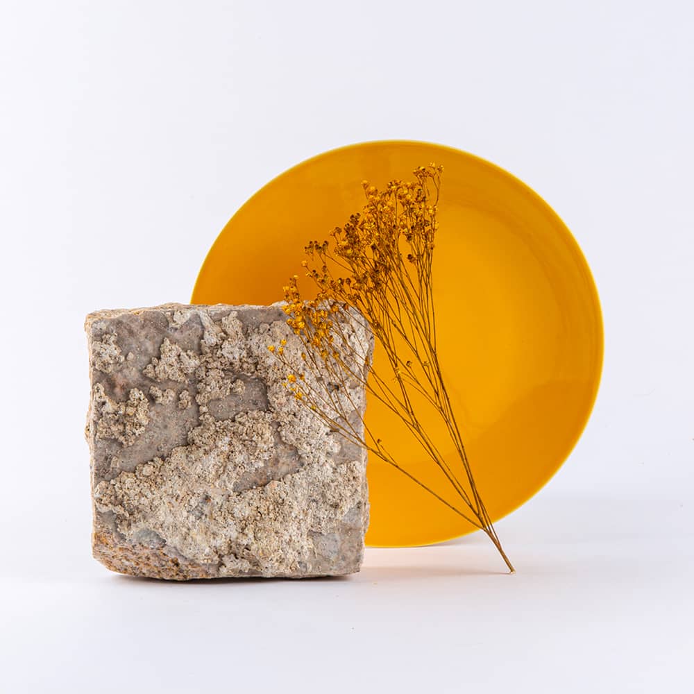 La grande assiette en porcelaine ronde - Jaune moutarde Assiettes à diner Ogre la Fabrique