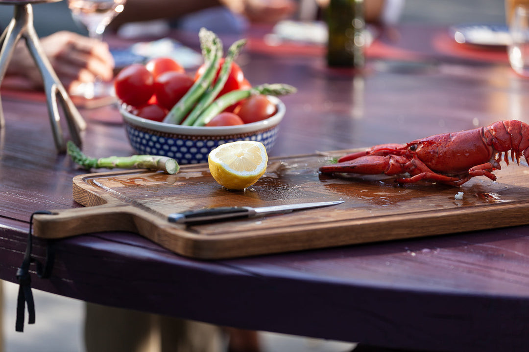 Planche BBQ XL Rectangulaire - Chêne fumé huilé Billots et planches Dutchdeluxes