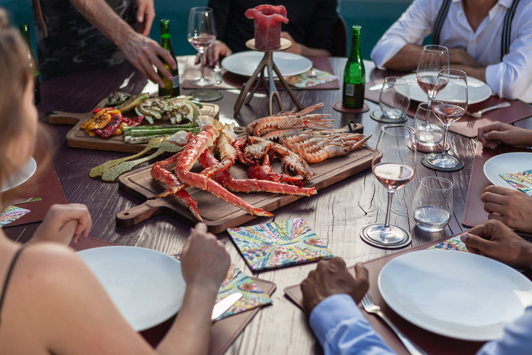 Planche BBQ XL Rectangulaire - Chêne fumé huilé Billots et planches Dutchdeluxes
