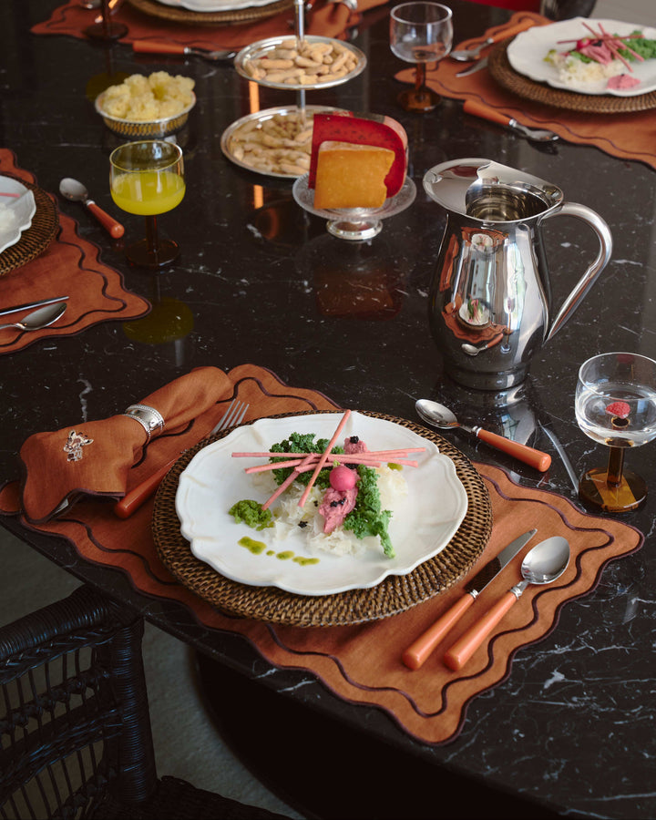 Beja Placemat, Terracotta on Terracotta