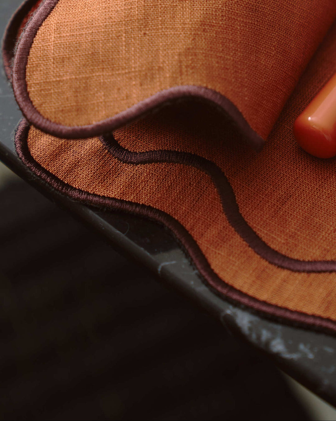 Beja Placemat, Terracotta on Terracotta
