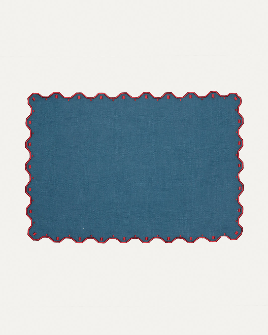Set de table Porto, Bleu et Rouge Sets de table Mariaida Home
