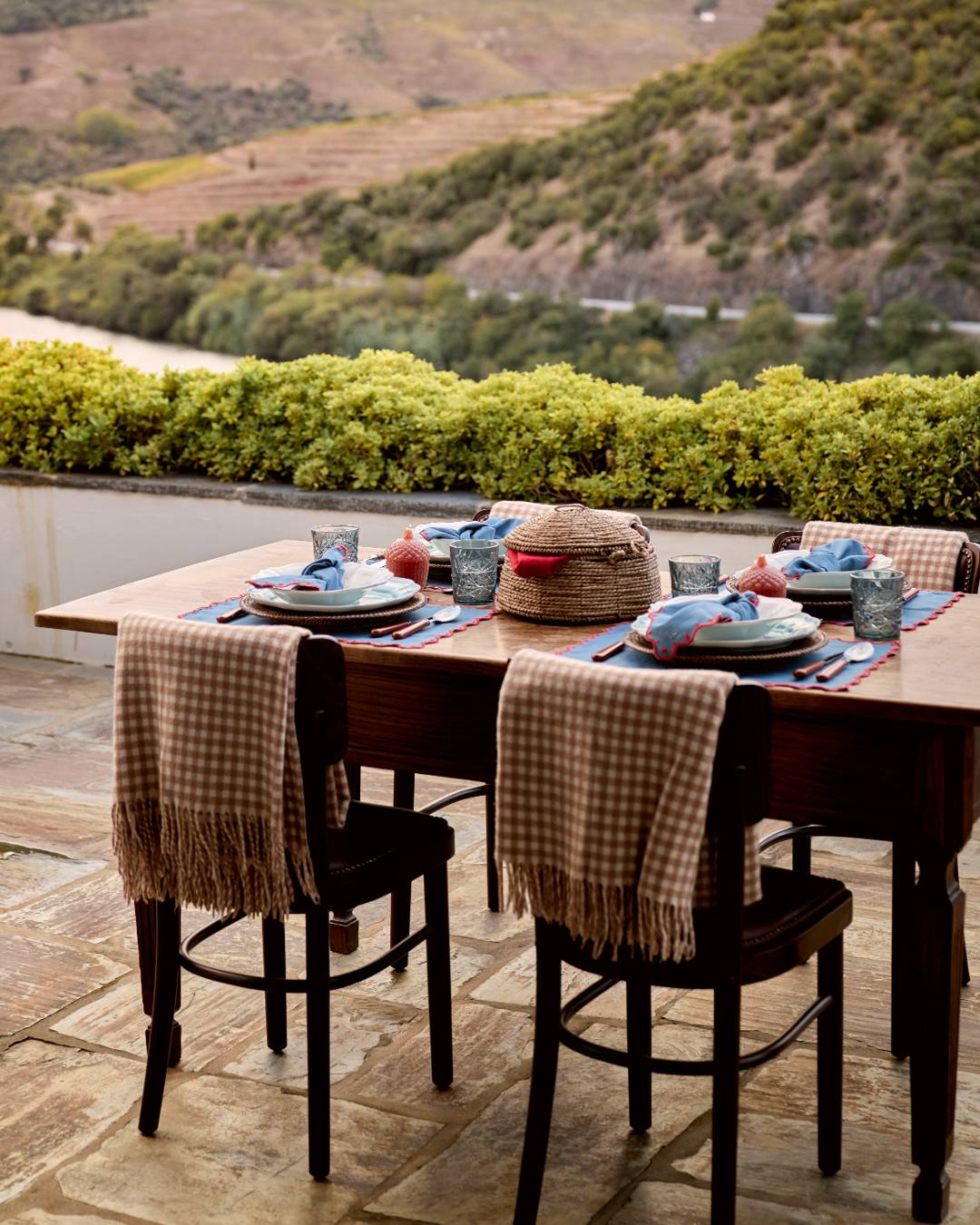 Set de table Porto, Bleu et Rouge