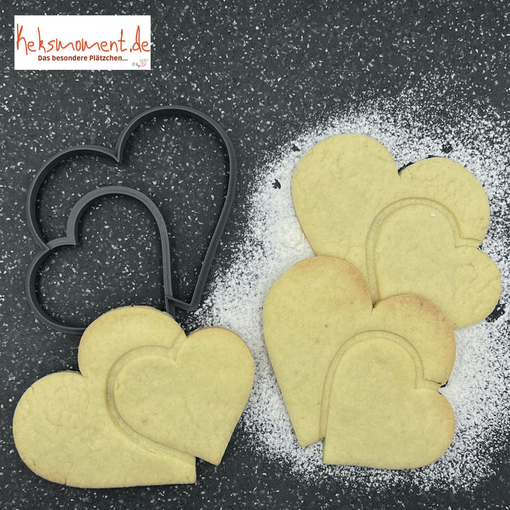 Emporte-pièce Double coeur Emporte-pièces Keksmoment