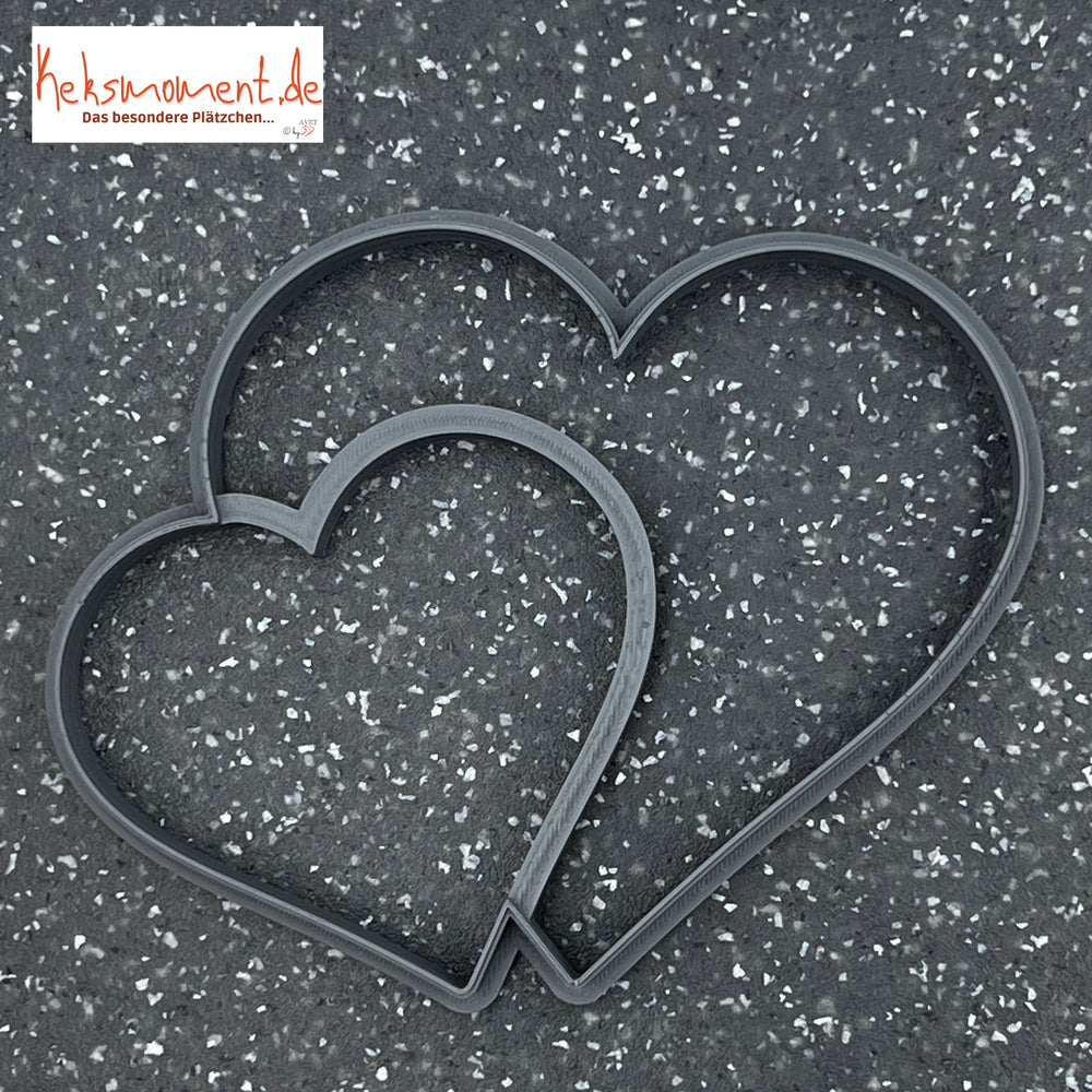 Emporte-pièce Double coeur Emporte-pièces Keksmoment