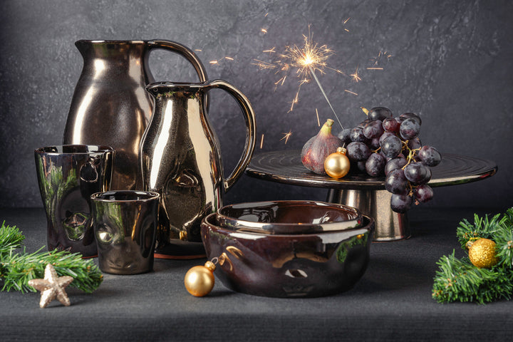 Dented Utensil Holder - Platinum