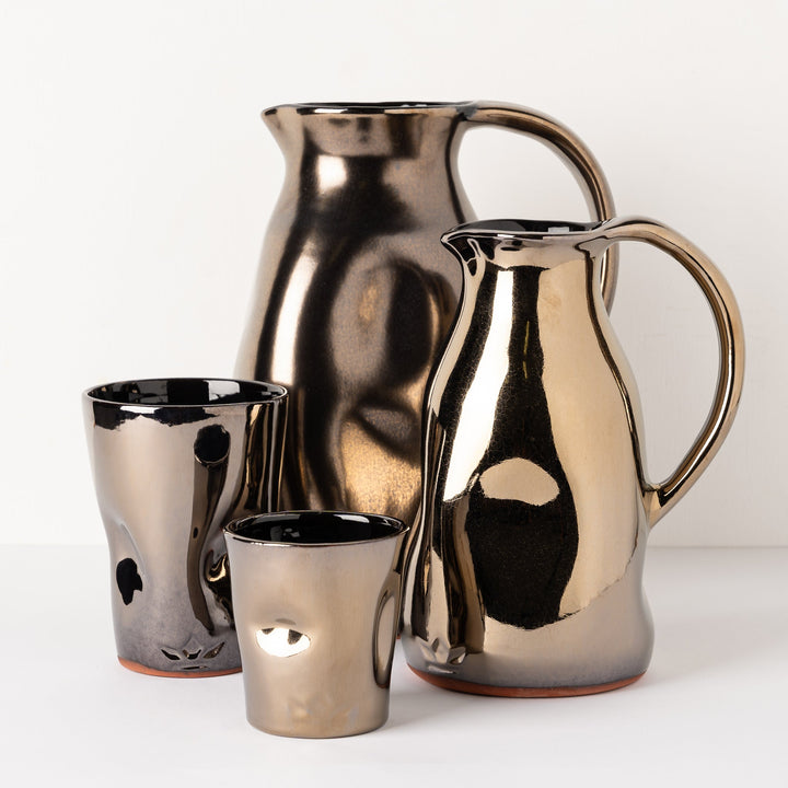 Dented Utensil Holder - Platinum