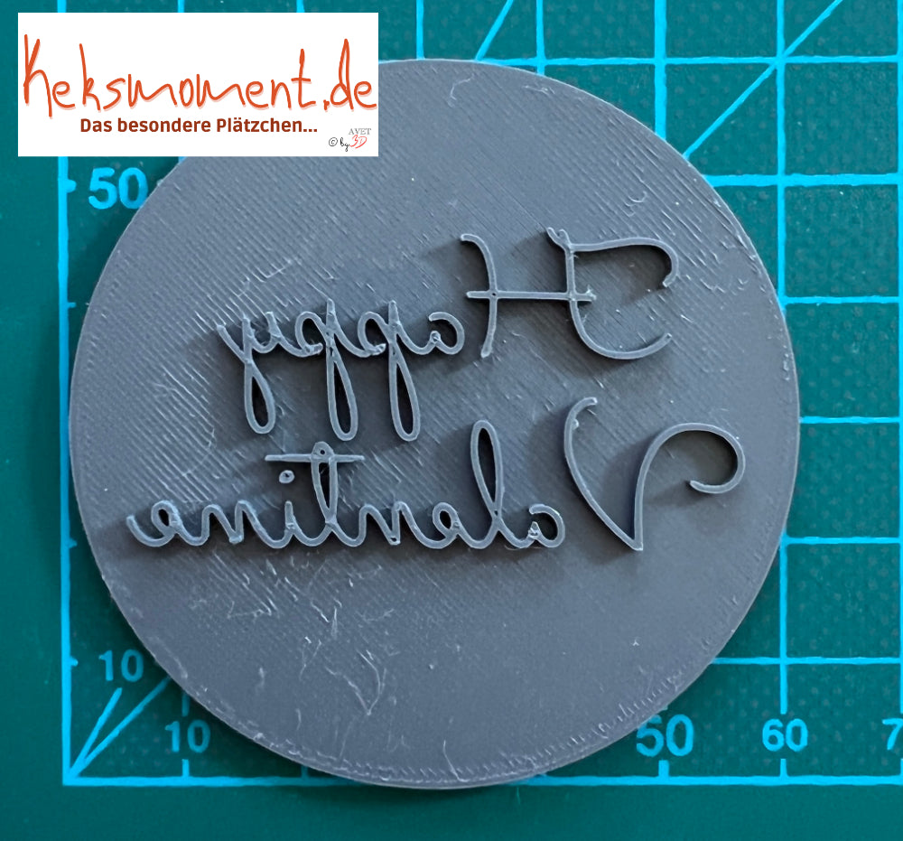 Tampon à biscuit "Happy Valentine" Emporte-pièces Keksmoment