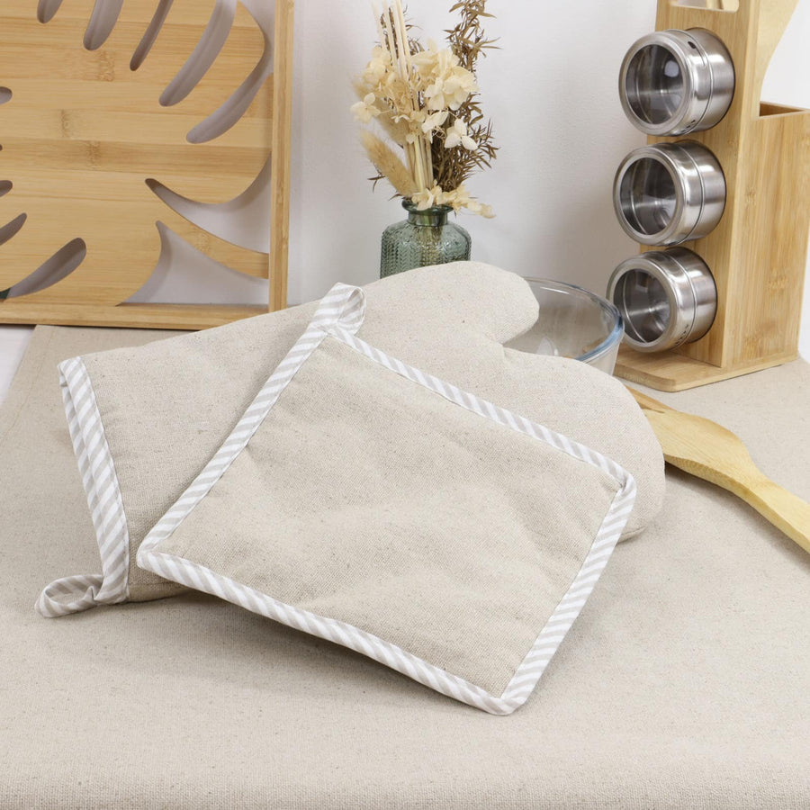 Gant de cuisine et manique 100% Lin LINELLE - Made in France Maniques - Gants de cuisine Linandelle