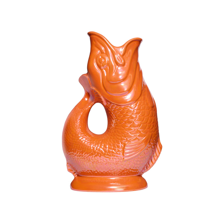 Autenthique Carafe GlouGlou Poisson | Gluggle jug | Orange irisé
