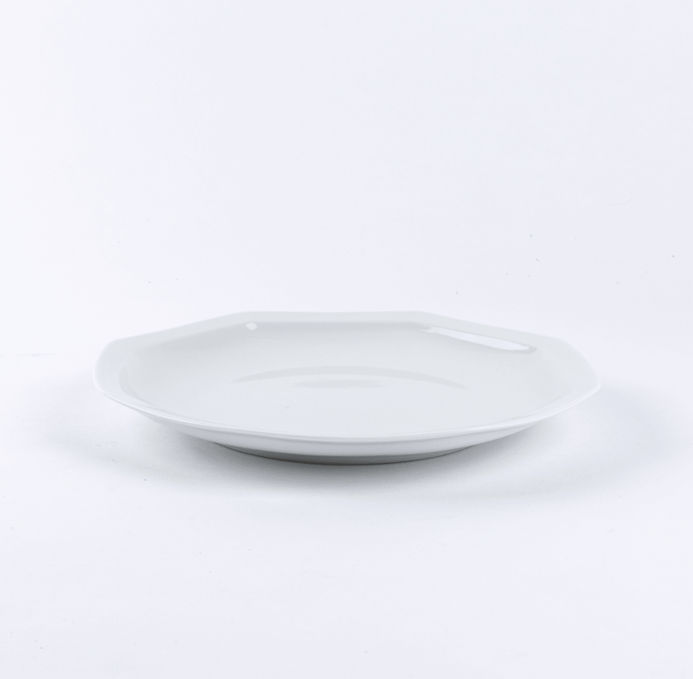 La grande assiette en porcelaine octogonale - Blanche de Limoges Assiettes à diner Ogre la Fabrique