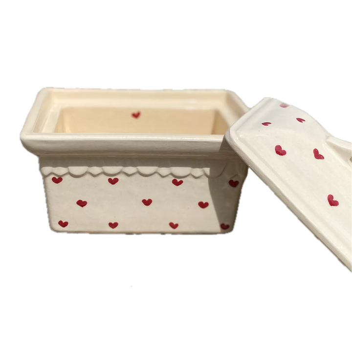 Terrine rectangulaire blanc hertzele Terrines Poterie Beck