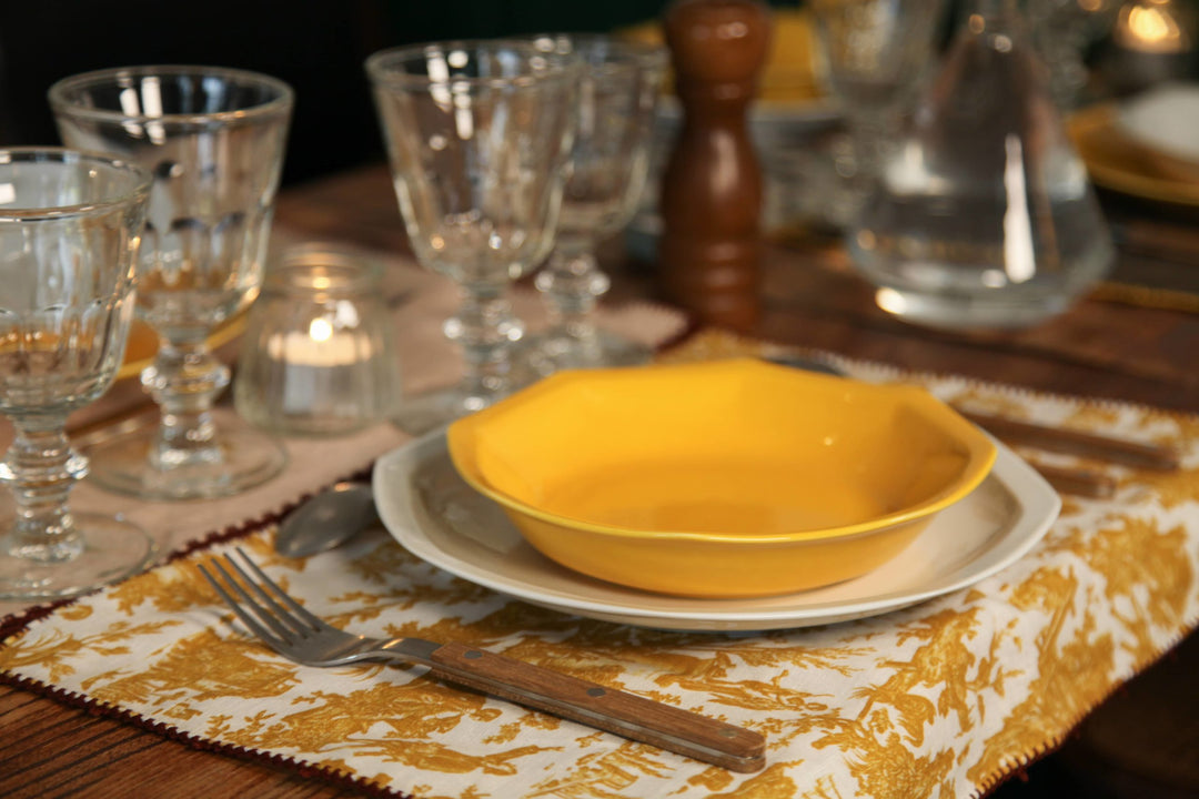 La grande assiette en porcelaine ronde - Blanche de Limoges Assiettes à diner Ogre la Fabrique