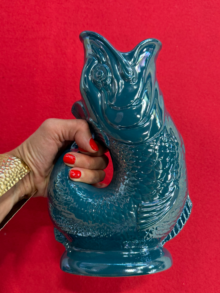 Authentic Gluggle Jug Fish | Gluggle jug | Iridescent teal