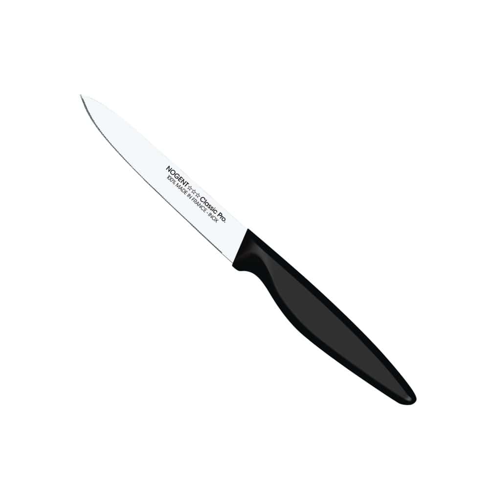 Couteau d'Office - Lame 11 cm Crantée 1mm - Noir | Classic Pro - Amphitria
