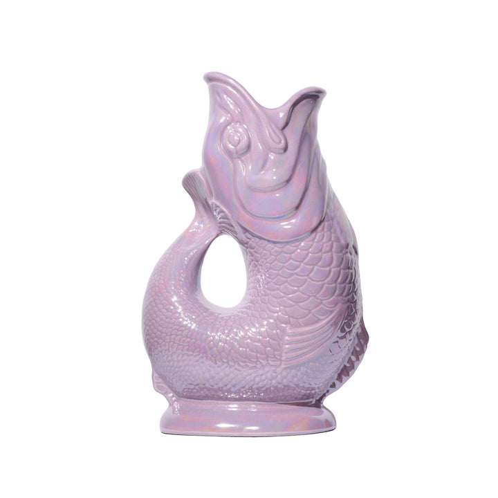 Autenthique carafe poisson "Glouglou" | Lila irisé
