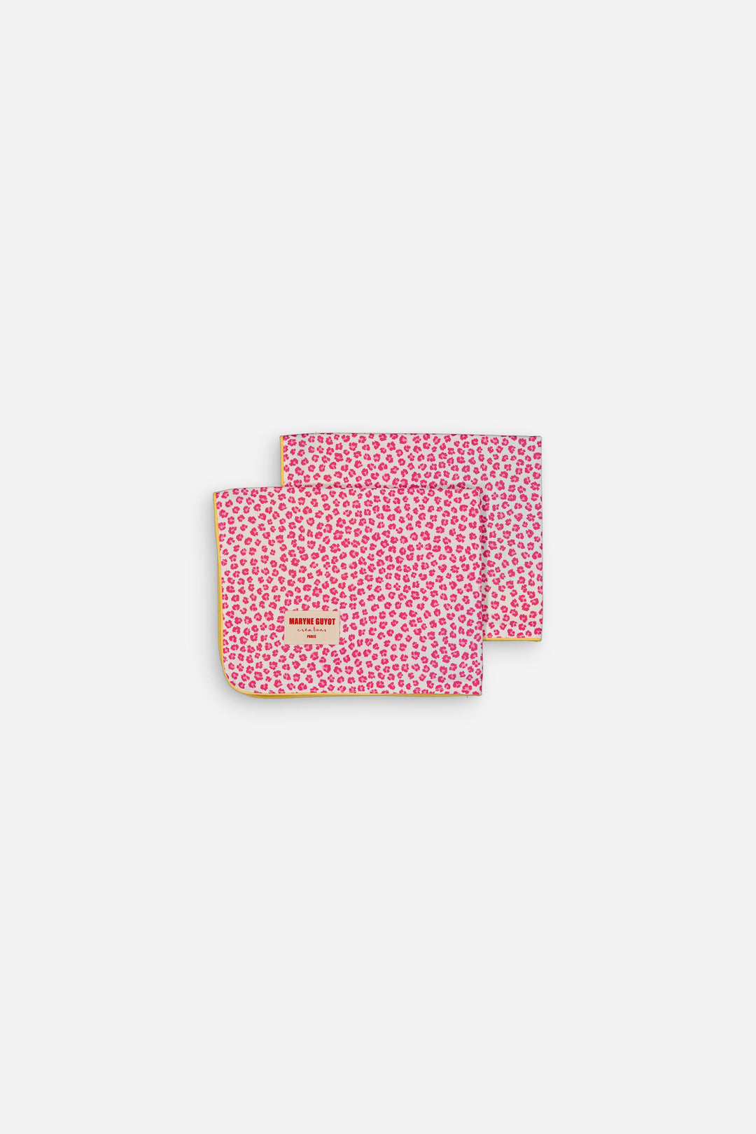 Reversible placemat with Graou and pink tie-dye pattern - Graou Pink - Set of 2