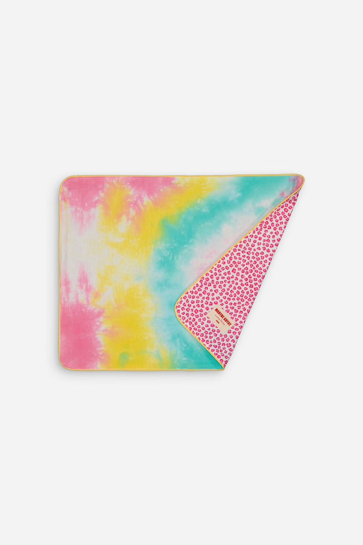 Reversible placemat with Graou and pink tie-dye pattern - Graou Pink - Set of 2