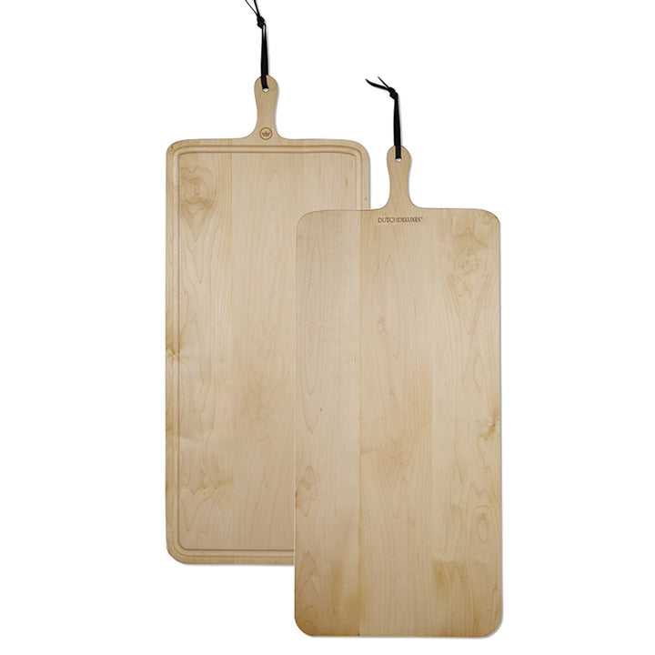 Planche à pain rectangulaire XL - Érable dur huilé Billots et planches Dutchdeluxes