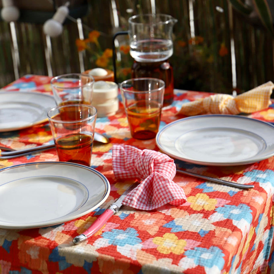 Chemin de table motif fleuri Fleurs Printanières Chemins de table Maryne Guyot créations