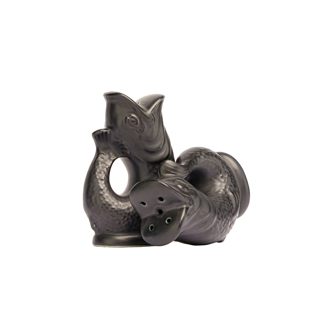 Gluggle Jug Salt and Pepper Shakers | Matte Black